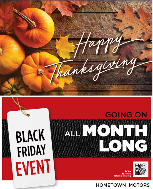 Thanksgiving and Black Friday Sales Event